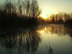 Рассвет на реке Бужок